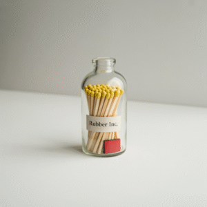 Glass bottle +  matches