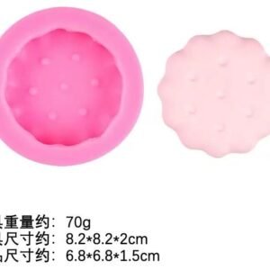BlossomDisc Deluxe – Round Scalloped Candy & Chocolate Silicone Mold (70g, 3D Floral Edge)