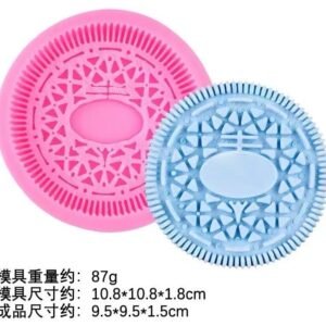 Royal Mandala Candy Art Silicone Mold Set (Pink & Blue, 87g)
