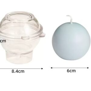 4-Cavity Round Candy Silicone Mold (Sphere Shape, 6cm Output Size)