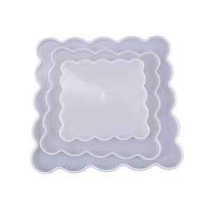 ScallopSquare Layered Resin Mold Set