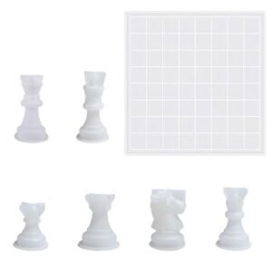 CheckMate Resin Chess Mold Board & Piece Set