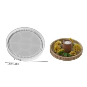Classic Round Gypsum & Resin Mold (Ornate Edge Series)