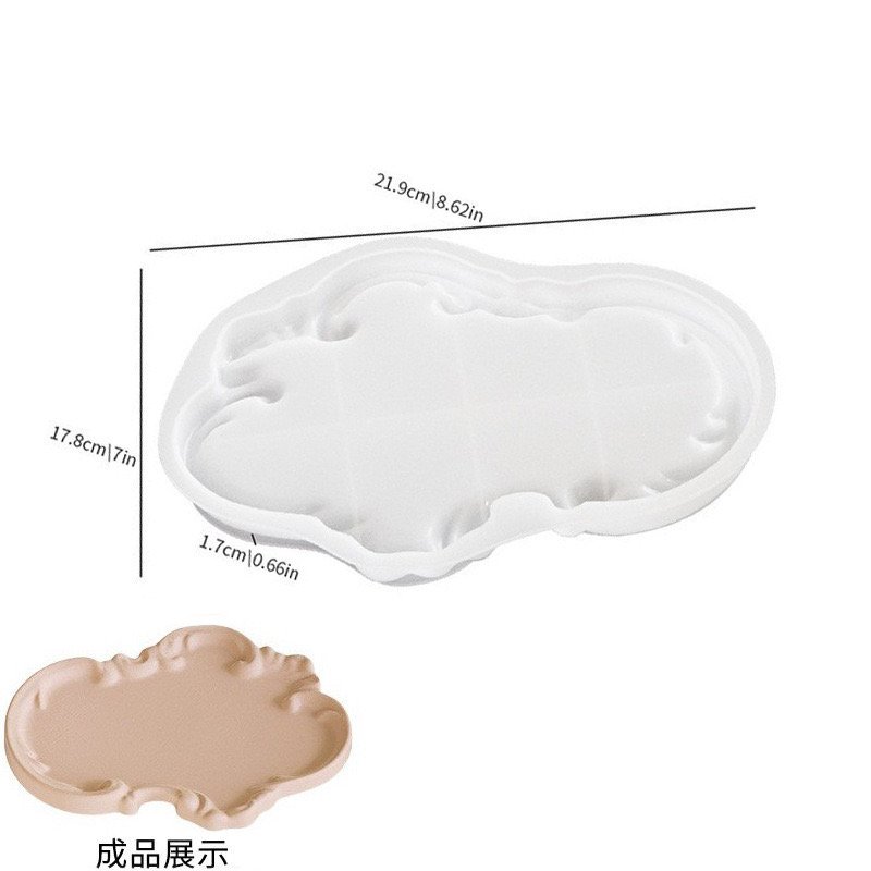 AquaWave Cloud Resin Mold