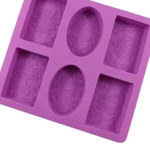 Royal Mandala 6-Cavity Artisan Soap Silicone Mold Tray
