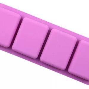 Pink Classic 4-Bar Flexible Silicone Soap Mold Tray