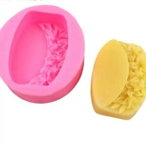 Oval Slab Deep Silicone Soap Mold (Premium Pink Casting Tray)