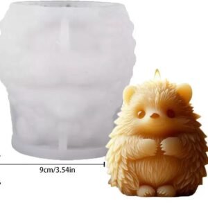 3D Hedgehog Silicone Candle Mold