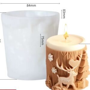 Translucent white 3D silicone mold