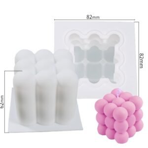Bubble Cube Silicone Candle Mold