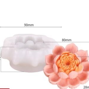 Rose Petal Round Silicone Mold