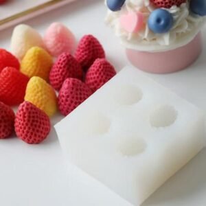 Strawberry 3D Silicone Wax Melt Mold