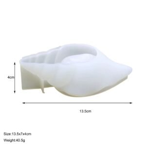Rose Wave Oval Silicone Candle Mold