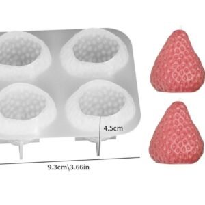Strawberry Teardrop Silicone Candle Mold