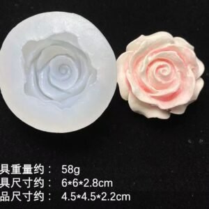 Rose Bloom Silicone Candle Mold