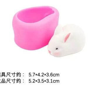 Mini Bunny Figure Silicone Candle Mold