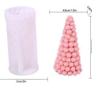 Rose Tree Cone Silicone Candle Mold