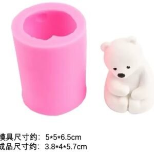 Mini Bear Figure Silicone Candle Mold