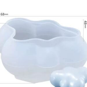 Mini Wavy Round Silicone Candle Mold