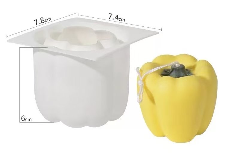 Bell Pepper Silicone Candle Mold