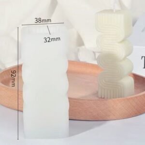 Twisted Mini Pillar Silicone Candle Mold