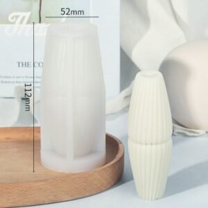 Mini Fluted Pillar Silicone Candle Mold