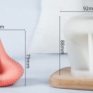 Teardrop Wave Texture Silicone Candle Mold