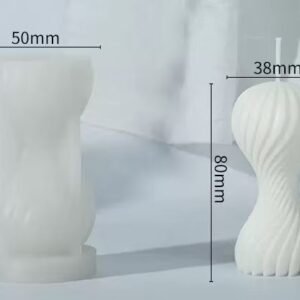 Mini Hourglass Twist Silicone Candle Mold