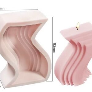 S-Curve Wave Block Silicone Candle Mold