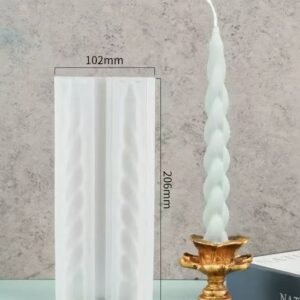 Spiral Twin-Pillar Silicone Candle Mold