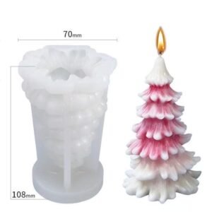 Christmas Tree Layered 3D Silicone Candle Mold
