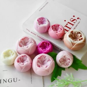 Peony-Pillar 3D Silicone Candle Mold