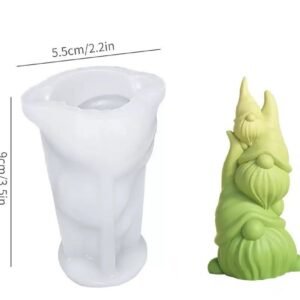 Tall Rustic-Edge Silicone Candle Mold